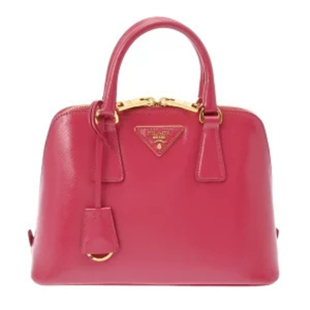 Prada Pink Patent Vernis Leather Handbag